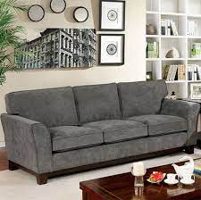 britny gray chenille fabric couch