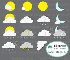 Colored Weather Icons Weather Symbols