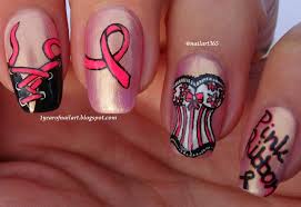 Nail Art Pink Ribbon 365daysofnailart