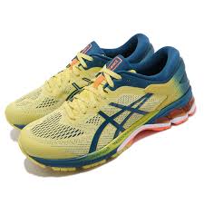 Details About Asics Gel Kayano 26 Kai Sour Yuzu Yellow Blue Mens Running Shoes 1011a636 750