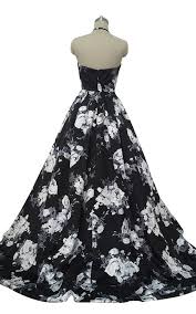 Lulus.com has been visited by 10k+ users in the past month Black White Floral Print Satin Crop Top Floor Length Appliques Prom Dress Sold By Floralprintdress On Storenvy
