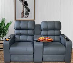 2 seater leatherette motorized recliner