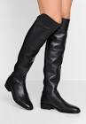 Pure Caddy Leather Knee-High Boots Clarks