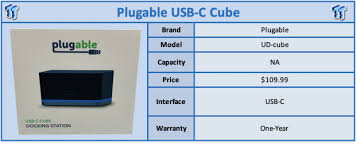plugable usb c cube docking station