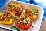 baked stuffed capsicums or bell peppers