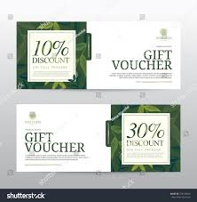 Gift Voucher Template Spa Hotel Resort Stock Vector Royalty Free