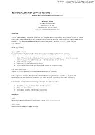 Customer Service Objective For Resume Simple Resume Format