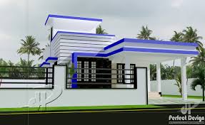 small sloping roof single floor home