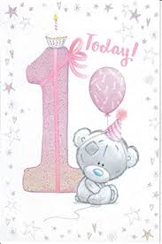 And in some eastern asian cultures, like in china and korea, the first 100 days of a child's life is cause for huge celebration, as is the first birthday. Amazon Com Me To You 1 Today Girl S First Birthday Card Office Products
