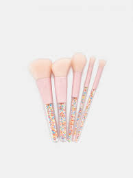 makeup brushes 5 pack color pink