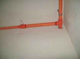 covering bathroom pipes with beams
