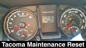 2017 toyota tacoma maintenance required