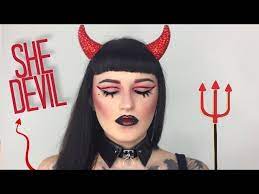 she devil makeup tutorial halloween