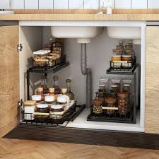 Kitchen Shelves Under Counter Storage