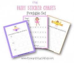Printable Fairy Sticker Charts Behavior Charts Sticker