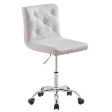 vecelo armless desk chair faux leather