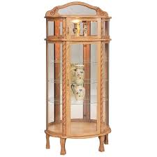 Bonnet Top Curio Cabinet From