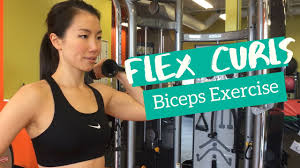 flex curls arm exercise for biceps