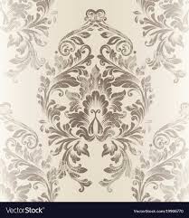 Baroque Damask Pattern Royal Fabric