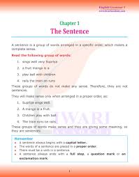 cl 5 english grammar chapter 1 the