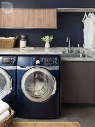 modern rustic laundry room style at