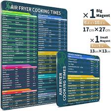 air fryer cooking time chart magnetic