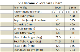 Bianchi Via Nirone 7 Sora Size Chart Giantnerd