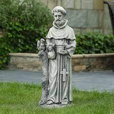 Winsome St Francis Of Assisi Sculpture