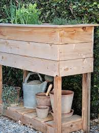 diy raised herb garden planter box