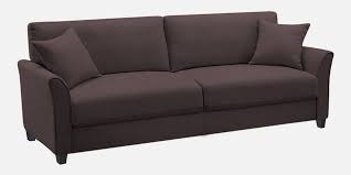 Buy Daroo Velvet 3 Seater Sofa In Mocha