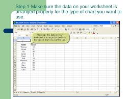 Microsoft Excel 2003 Creating A Graph With Data From A
