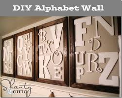 Diy Wall Art Alphabet Wall Shanty 2