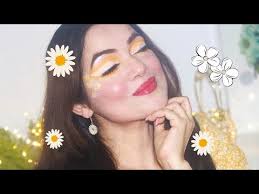 easy daisy flower makeup tutorial