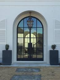 steel glass arched door womack iron