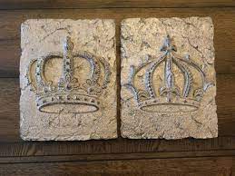 Set Of 2 Crown Wall Plaques Pick Your