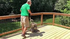 how to sand a deck floor you