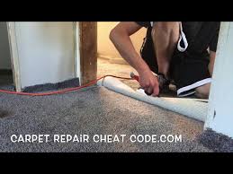 how to seam carpet in a doorway you