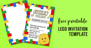 free printable lego birthday party