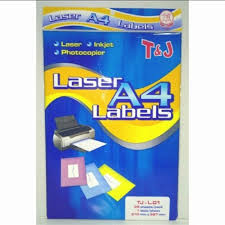 jual kertas laser label sticker tom and