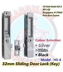 32mm Aluminum Sliding Door Lock Hs 6 Key