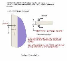 Sonoma Sliding Glass Door Handle