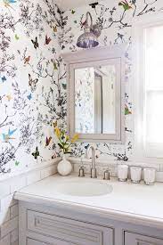 erflies wallpaper bathroom decor