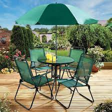 6 Piece Garden Furniture Set Classic Green