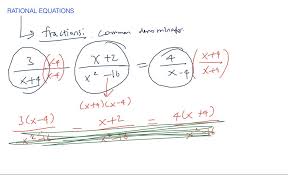 Rational Equations Overview Numerade