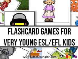 flashcard games for very young esl efl