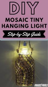 Diy Mosaic Tiny Hanging Light Project