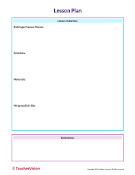 lesson plan template pdf lesson