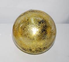 4 Glass Ball Decor Gold Nw 115517b