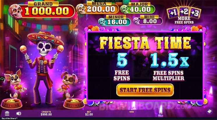 Day Of The Dinero (Gameburger Studios) Slot Review & Demo