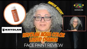 kryolan aquacolor orange face paint